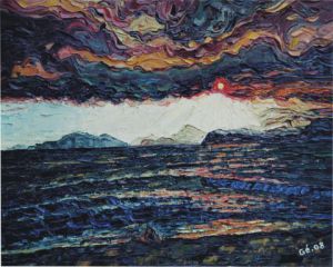 Voir le détail de cette oeuvre: Brégançon (83) ciel d'orage